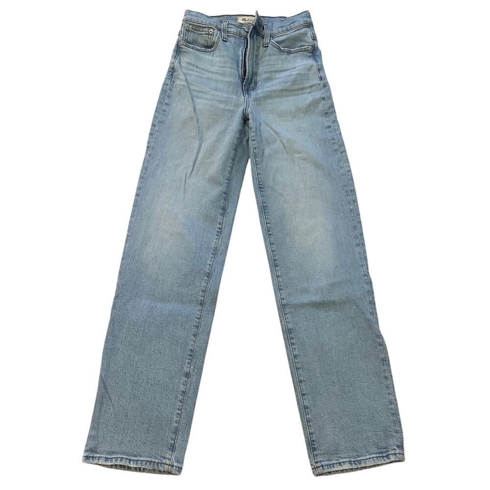 Madewell Perfect Vintage Straight Lightwash Jean, Size 24
